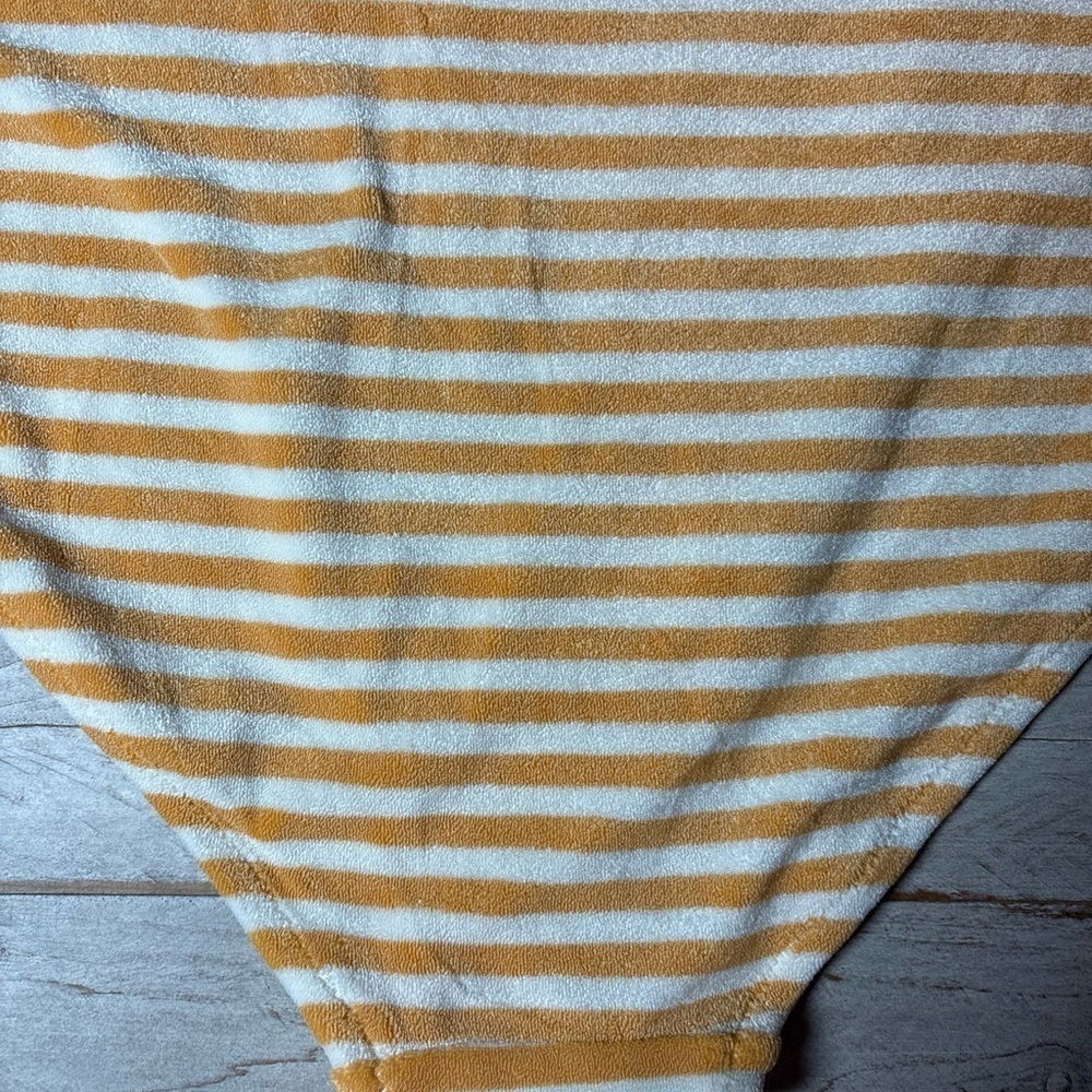 NWT Old Navy Plus Size Orange Striped Terry Classic Low Rise Bikini Bottom 2X - Picture 13 of 15